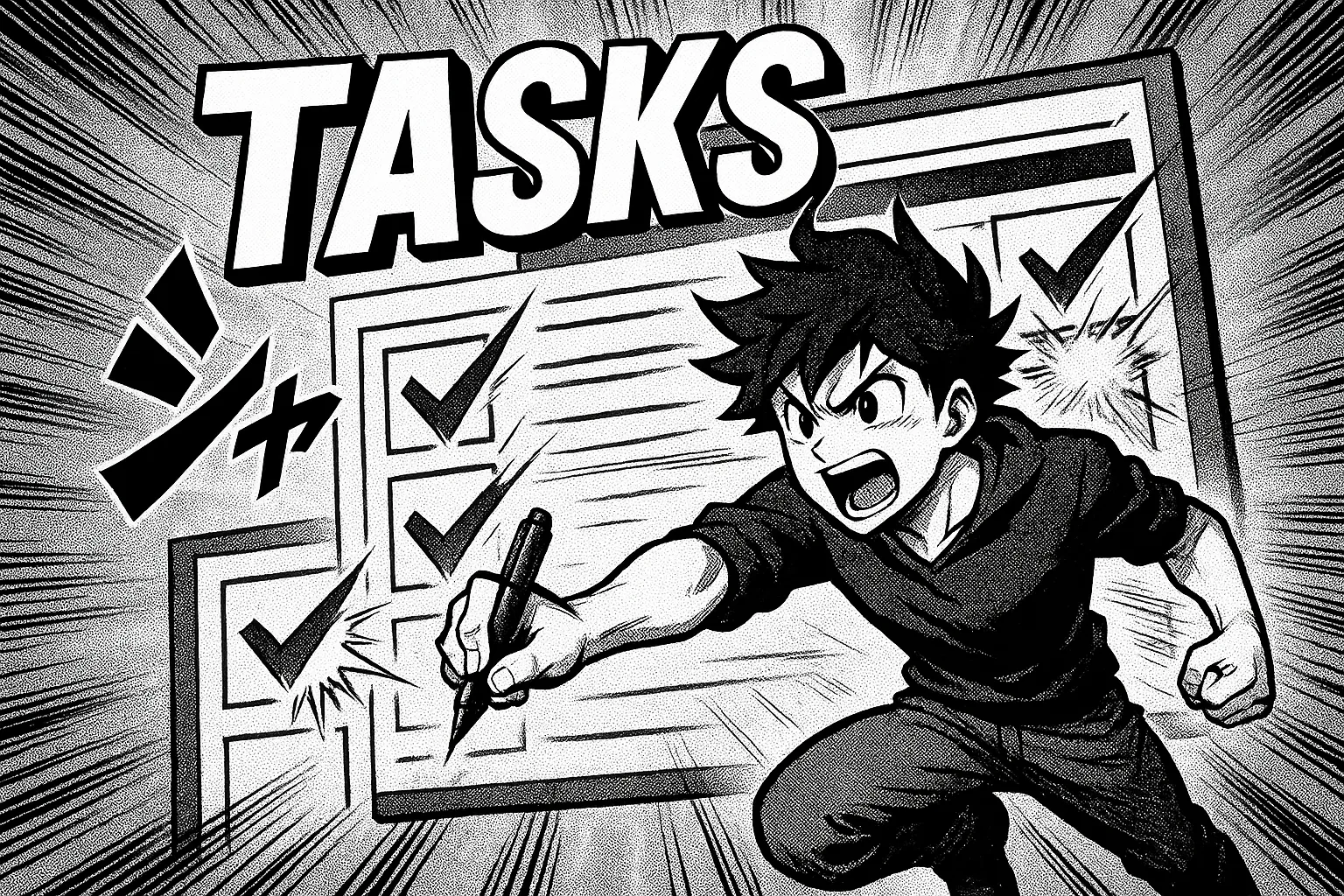 Tasks — manga panel